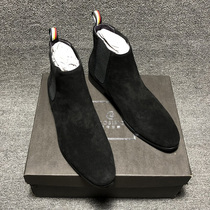  CHELSEA BOOTS MENs LEATHER British pointed BOOTS WINTER CHELSEA BOOT ALL-match BLACK MATTE MARTIN BOOTS