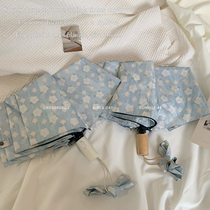 Umbrella female ins Wind Forest series automatic folding parasol sunscreen anti-ultraviolet black umbrella sun umbrella rain dual use