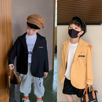 BB home childrens clothing boy jacket autumn 2021 new spring and autumn childrens suit Net Red foreign air jacket