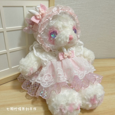 taobao agent Shoulder bag, handheld cute doll, Lolita style, one-shoulder, with little bears, Birthday gift