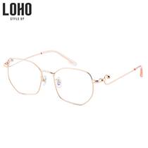 LOHO trend glasses frame irregular alloy frames personalized myopia glasses can be equipped with degrees new LH05030