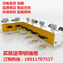 Real estate agent desk Cashier Front desk Bar Property graphic shop Travel agency consulting reception desk Computer logistics