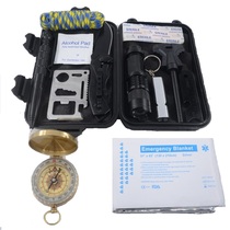 New upgraded SOS equipment Adventure first aid blanket tool set Multi-function field climbing compass first aid box