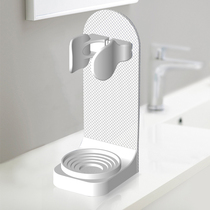 Electric wall-mounted perforated toothbrush holder hanging wall-type hanging rack suction wall-type shelving toilet dental tool containing shelf