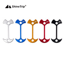 Mountain Fun Trestle Deck deck Camping With Fish Bone Nail Tent Windproof Rope Anchor Button Aluminum Alloy Cross Border Fish Bone Ground Nails