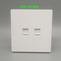 Big board 86 type dual port socket network computer voice phone RJ11 free play super five CAT5 network cable panel