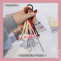 Camera Wrist strap lanyard Liquid silicone mobile phone anti-loss rope hanging U disk key Water cup door Cartoon with anti-drop
