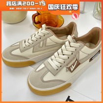 Tian Jiujius good things back force womens shoes moral training shoes womens 2021 Spring and Autumn New Wild flat canvas shoes board shoes