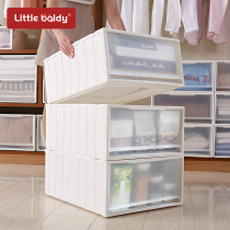 Storage box drawer type plastic household clothes transparent wardrobe storage box clothing lockers artifact sorting box