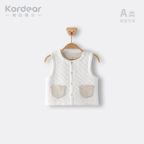 kordear baby waistcoat autumn winter baby clips cotton clothing male child external wearing kshoulder double face small vest