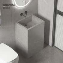 Rock plate integrated column type washbasin washbasin with storage floor washroom Toilet Balcony Wash-washing desk Wash Basin Custom