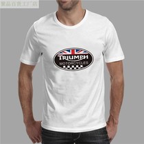 Triumph TruImph Motorcycle Short Sleeve T-shirt Cotton Comfortable Round Neck