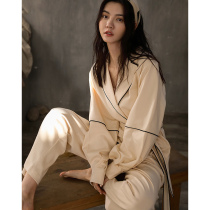 Light Daily Gtra in your name ~ spring and autumn pajamas female thin cotton long sleeve loose kimono home