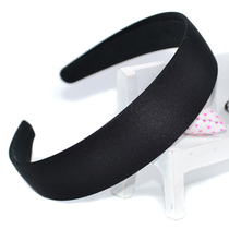 Wig hair band women Korean style retro simple wide-brimmed hair band black fabric hair clip headband hair accessories headdress