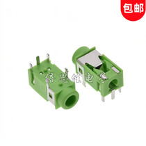 3 5mm headphone socket Audio mother seat Straight-plug stereo 5-foot female head connector environmentally friendly PJ-322