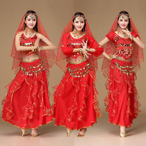 New 2021 belly dance performance costume adult Indian dance suit long sleeve exercise costume suit women