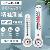 High precision temperature and humidity meter indoor home precision wall-mounted thermometer baby house breeding special dry and wet degree table