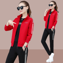 2021 Spring New 361 leisure sports suit women Spring and Autumn thin Jordano running clothes three sets