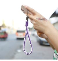 Cute and colorful cotton rope hand-woven mobile phone chain personality INS pastoral style small fresh mobile phone rope multi-purpose lanyard
