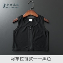 Simple autumn corset chest thin mesh zipper LST handsome t corset Women large size short breast wrap women small chest small