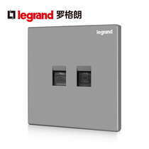 TCL Legrand Yijing K8 deep sand silver telephone computer socket Voice network panel Dual-port information panel 86