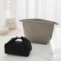 Japanese-style insulation bag lunch box handbag lunch with rice ultra-light hand bag office worker out lunch box meal bag