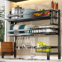 Kitchen Sink Shelve Table Top Bowl Rack Drain Rack Multifunction Bowl tray accommodating rack pool for dishes Dishes Dishwashing racks