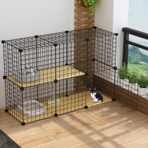 Cat cage Home villa Large free space with toilet Cat house Cat house can put cat litter basin Cat nest