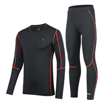 Force sports suit mens autumn and winter fitness training suit long sleeve quick-dry marathon running trousers tights