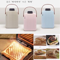 South Korea imports eat and broadcast the same barbecue breakfast machine Toast bread slice sandwich Panini electric barbecue non-stick pan