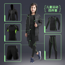 Childrens tights training uniforms boys fitness clothes basketball suits football underpats running sportswear