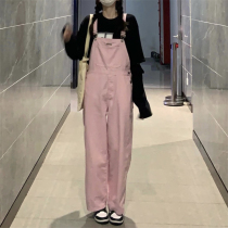 Early autumn loose black print hollow long sleeve T-shirt high waist Joker straight pants female two-piece set