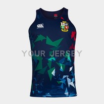 British and Irish Lions Singlet Irish Lion rugby jersey on green vest
