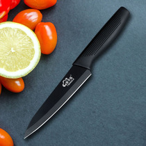  Sharp stainless steel black blade fruit knife Household fruit cutting tool Kitchen peeler fruit knife small knife portable