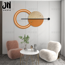 Modern light luxury wall decoration metal wall decoration pendant living room wall round bedroom bedside simple restaurant iron wall hanging