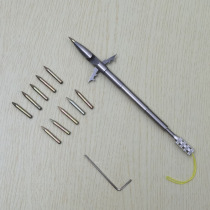 The Sky is a fish dart super hard Dart head rubber band tungsten alloy steel heavy and durable non-turning set deep water accessories