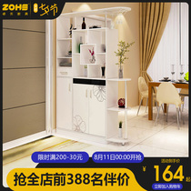 Entrance cabinet Living room partition cabinet wine cabinet shoe cabinet one-piece home double-sided screen decoration cabinet shelf simple and modern