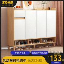 Shoe cabinet home door outside porch cabinet simple modern entrance door integrated wall storage cabinet small apartment balcony locker