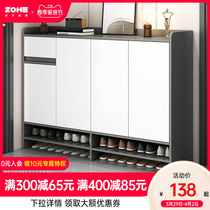 Shoe cabinet Domestic doorway entry door light extravagant shelf in province space Easy shoe rack Large-capacity dust-proof shoe rack