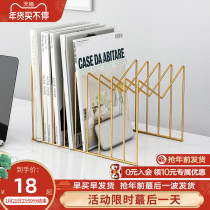 Table bookshelf dormitory wrought iron shelf metal desktop storage simple office small magazine sorting shelf
