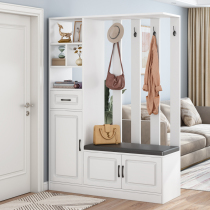 Entrance cabinet Living room partition cabinet shoe cabinet hanging coat rack integrated door decoration cabinet shelf Wine cabinet Simple and modern