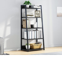 Iron art trapezoidal shelving shelf floor leaning against wall Nordic bookshelves room Bedroom Shelf Dining Room shelf