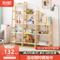 Trapezoidal Bookshelf Landing Brief Shelf Multilayer Living-room Shelf Combined Show Shelf Easy To Contain Nordic Bookcase