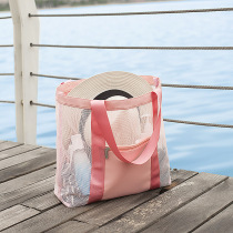 Large Capacity Portable Fitness Beach Bag Dry And Wet Separation Bath Pocket Swimming Collection Bag Travel Hand Picnic Bag