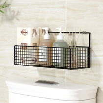 Put smart toilet rack Small size bathroom shelf storage hole-free upper toilet