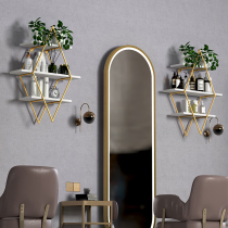 Beauty salon wall decorations room arrangement barber shop wall pendant hairdressing shop nail salon nail salon background wall light luxury