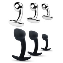 Male and female Spice Metal Anal Plug out for long term Vestibular Enlargement Anus Insert Farted Eye Chrysanthemum Alternative Toy
