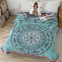 Exported to the United Kingdom Yu single pure cotton six-layer gauze towel quilt summer cool quilt multi-purpose blanket summer air conditioning quilt