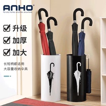 ANHO put umbrella bucket home simple house iron round creative umbrella frame umbrella storage bucket