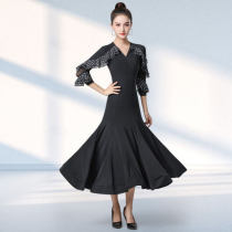 Dan Ballo new modern dance dress national standard dance ballroom dance dance dress Waltz fashion show sagging Big swing skirt